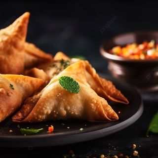 Samosa vegetale croccante al curry