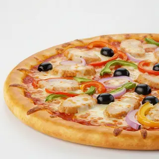 Pizza  mediana de pollo y verdura (29 cm.)