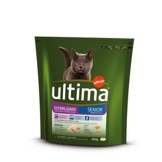 Alimento Para Gatos Ultima Senior Estirilizados Bolsa 800 Gr