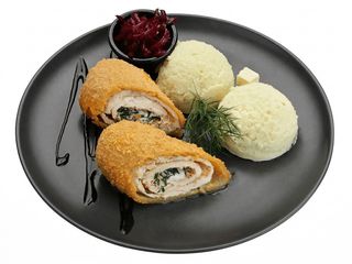 Kotlet po kijowsku z purée Котлета По-київськи з пюре (420g)