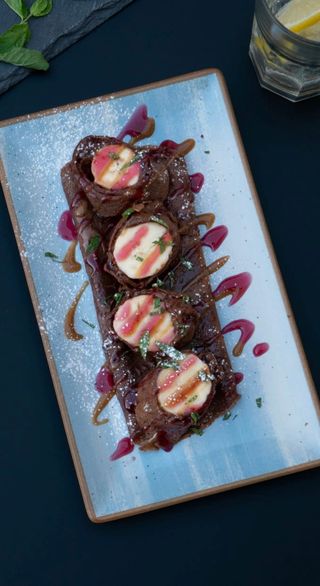 Clatite cu ciocolata si banane