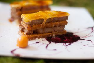 Milhojas De Foie Y Manzana