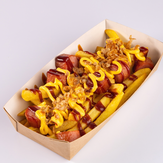 Фри с колбасками 