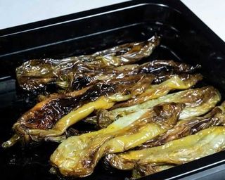 Racion pimientos verdes asados 