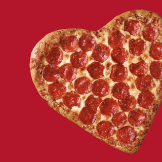 Pizza forma de Corazón