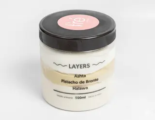 Layers de Ashta, Pistachio de Bronte, Halawa