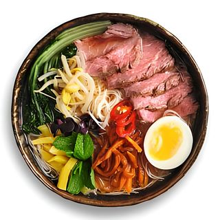 Рамен с ростбифом