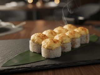 Zapiekany z krewetkami (280g)