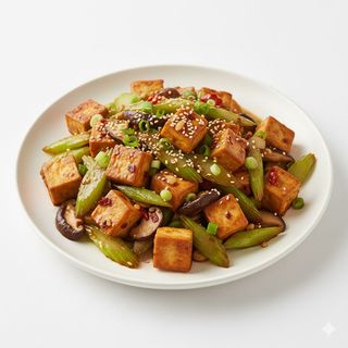 Sedano e tofu saltato