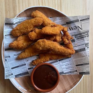 Tiras De Pollo Con Barbacoa