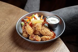 Креветки в панко з соусом гремолат (250g)