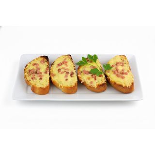 Pan de ajo con jamón York y queso (3 uds.)