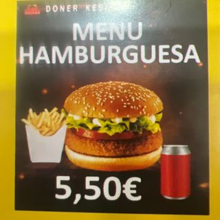 Menú Hamburguesa Solo Carne