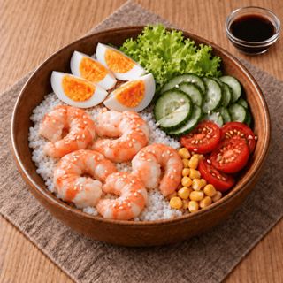 Боул з тигровими креветками (300/50г)