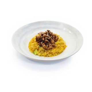 27. Curry rice riso al curry con filetto di manzo