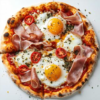 Pizza Bismark  (33cm.)