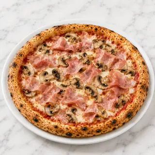 Prosciutto cotto e funghi