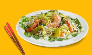 Ensalada con langostinos 鲜虾沙拉