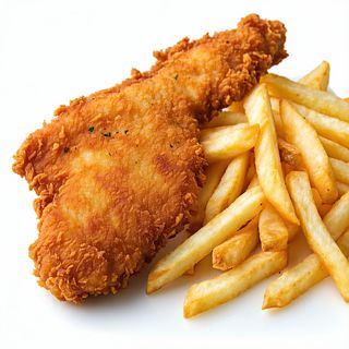 Cotoletta Di Pollo Con Patatine