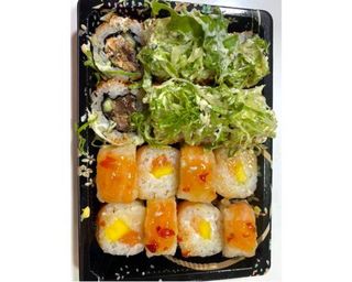 10. a Crepe Sushi Salmão  e Califónia Salmão Grelhado