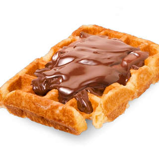Gofre con chocolate 