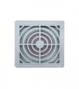 (160170) Rozetna za ventilaciju 150x150mm PVC siva