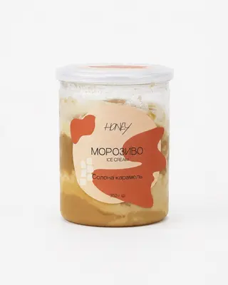 Морозиво Карамель солона банка 350г