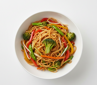 Рисова локшина з овочами