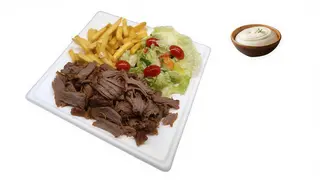 Danie krafatowy kebab z wołowiny