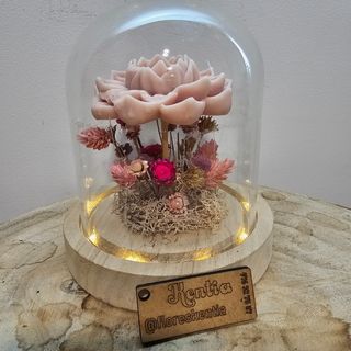 Cúpula con ambientador de soja natural.