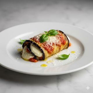 Involtino di melanzane alla parmigiana