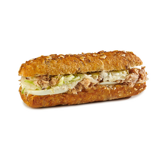 Barrita con Atún, Olivas, Huevo Duro, Lechuga y Mayonesa