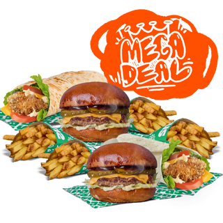 2x WYPASIK + 2x WŁAP + 4x FRYTKI