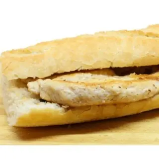 Bocadillo de pollo a la plancha