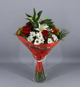 Ramo rojo y blanco