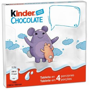Kinder Barritas de Chocolate 4u