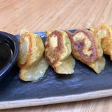 Gyozas  a la plancha rellena de gambas