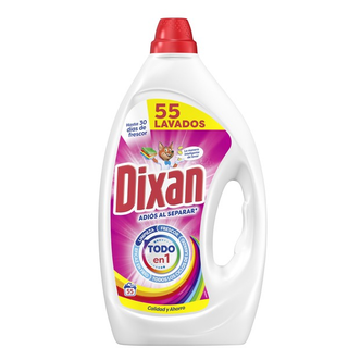 Detergente En Gel Dixan Adios Al Separar, Garrafa 55 Dosis