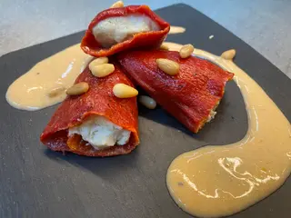 Pebrot Al Piquillo Amb Brandada De Bacallà