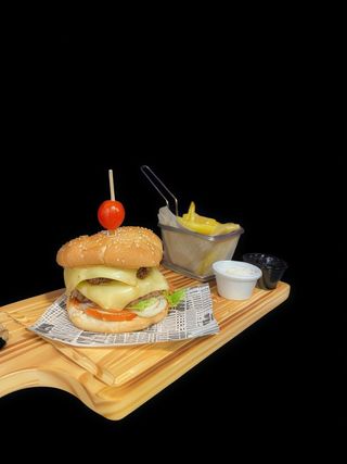 Doble hamburguesa de carne ternera