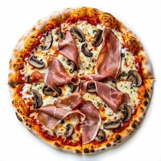 Cotto e funghi -  normale 36 cm