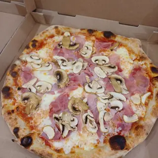 Pizza Prosciutto Mixto Fungi (Familiar)