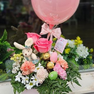 Arranjo romântico balões