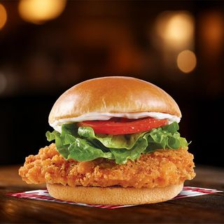 ცხარე ქათმის ბურგერი