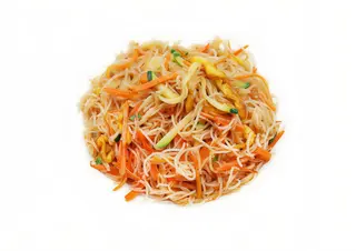 123. Spaghetti di riso saltati verdure