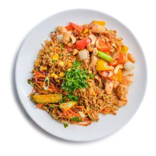Sesame Cashew Chicken.