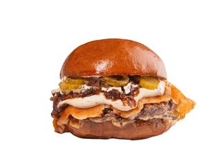 Бургер зі смаженим сиром та трюфельним соусом (270г)