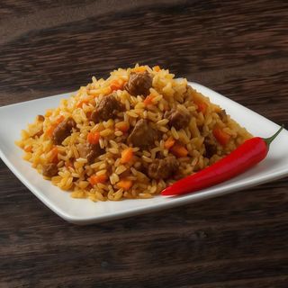 Plow z sałatką "Aczuczuk"