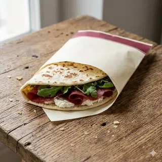 Bresaola, robiola, spalmabile e rucola
