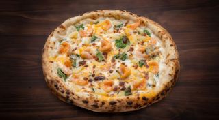 Піца з креветками та ананасами (32см)